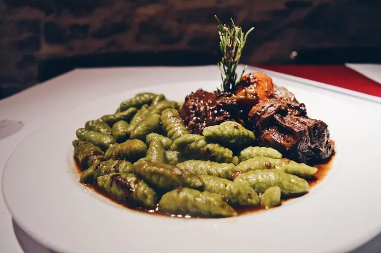 Gnocchi, daube